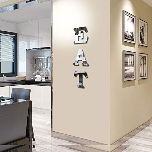 CrazyDeal Eat Sign Letters Rustic Farmhouse Kitchen Wall Decor Acrylic