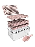 BEGIALO Mini Small Ice Cube Trays Easy Release, 3