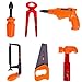 Constructionツールセットおもちゃキッズごっこ遊びツールボックス教育学習安全ツールキットをアクセサリーで頑丈なキャリーケースfor Children | 29個