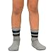 TeeHee Little Boys Basic Cotton Crew Socks 6 Pair Pack (3-5 Years, Sports Stripe)
