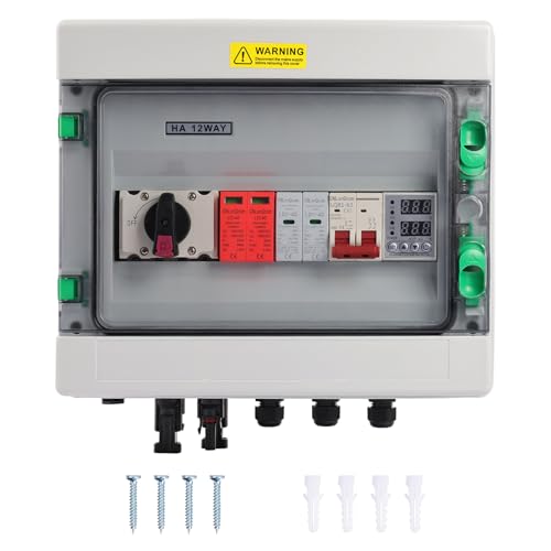 Surge Protection for Photovoltaic Systems - DC 1000V 32A Solar Junction Box, Dissecting Switch with Protection Against DC 1000V/AC 230V Distribution Box