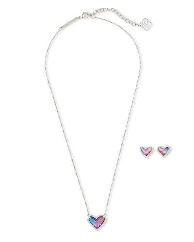 Kendra Scott Ari Heart Necklace Earrings Gift Set, Fashion