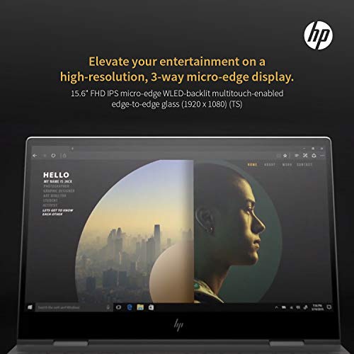 HP Envy x360 Late 2019,15.6 Full HD Touch,Intel i7-10510U Quadcore 10th Gen,NVIDIA MX250(4 GB),1TB SSD,16GB RAM,Win 10 Pro Pre-Installed by HP, Neopack 64GB Flash Drive,B&O Speakers,Fingerprnt,HP WTY