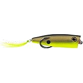 SNAG PROOF Zoo Pop Topwater Lure | Weedless Design for Bass Fishing | Chartreuse Shad, 3/8 oz.