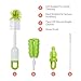 Baby Bottle Brush with Dryer Rack & Nipple Brush |Baby Bottle Cleaner Cleaning Brush & Bottle Drying Rack for Baby Bottles Set | Long Sponge Bottle Brush Cleaner with Non-Slip Grip Handle