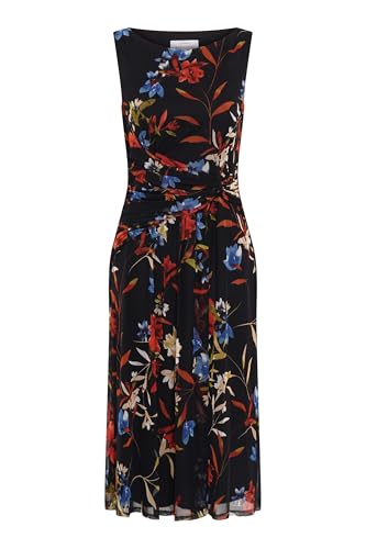 Gina Bacconi Women's Sleeveless Floral Dress Cocktail, Black/Multi, 16