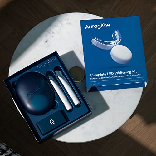 Auraglow Complete LED Teeth Whitening Kit, 20 Treatments, 35 Carbamide