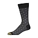 GOLDTOE Men's Crew Dress Socks, Multipairs, Black/Charcoal (3-Pairs), X-Large