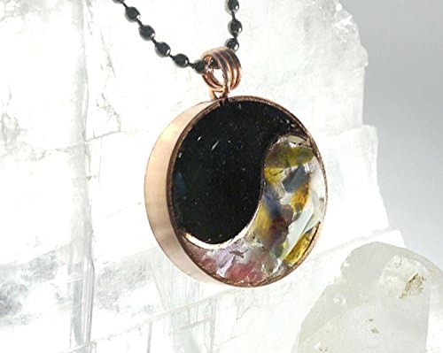 Yin Yang Orgone Pendant - emf protection- Full Chakra Spectrum Crystals - nano orgone matrix magic jewelry