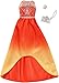 Barbie Clothes - Orange Ombre Gown