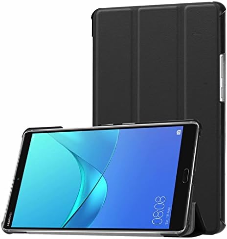 xindayi Huawei Mediapad M5 8.4 Case - Tri-Fold Ultra Slim Stand Smart Case Cover for Huawei Mediapad M5 8.4 Case with Auto Sleep/Wake Function (Black)
