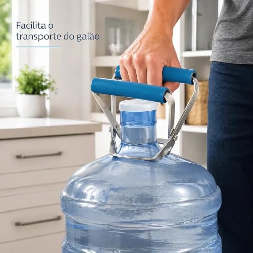 Pegador Alça Para Galão Garrafão De Água 10 Litros 20 Litros Reforçada Para Transporte
