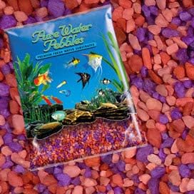 Pure Water Pebbles Nature's Ocean Aquarium Gravel Neon Fruit Delight Gravel 5-lb