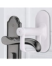 Door Lever Lock Child Proof Door Handle Lock Prevents Baby Toddlers Pets from Opening Door- One Hand Operation Baby Safety Locks with 3M Adhesive by VENMATE