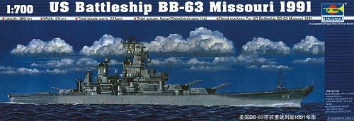 Trumpeter 1/700 USS Missouri BB63 Battleship 1991 Model Kit