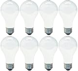 GE Lighting 66246 Soft White 29-Watt, 430-Lumen A19 Light Bulb with Medium Base, 8-Pack