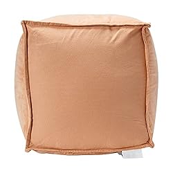 Main + Mesa Square Velvet Pouf