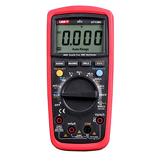 UNI-T UT139C Digital Multimeter Auto Range True RMS Meter Handheld Tester 6000 Count Voltmeter Temperature Test - Thumbnail 6