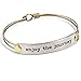 Sweet Romance Enjoy The Journey Inspirational Message Bar Bangle Bracelet - Graduation Gift