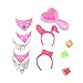 JiaUfmi 40pcs Fashion Headset Glasses Jewelry Necklace Earring Shoes Crown Accessory for Dolls