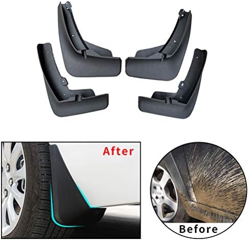 Maiqiken Car Mud Flaps Splash Guards For V W Touareg Mk1 Mk2 2004-2010,2011-2017,2018-2019 Fender Flares Mudflaps Mudguards Molded Front & Rear Wheel 4Pcs