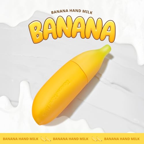 TONYMOLY Banana Hand Cream – Nourishing & Hydrating Hand Lotion with Banana Extract, Milk Protein & Shea Butter for Dry, Cracked Hands, 1.52 oz