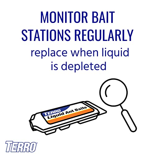 TERRO ANT KILLER BAIT STATIONS T300B – LIQUID BAIT TO ELIMINATE ANTS – BAIT SYSTEM – 12 COUNT STATIONS FOR EFFECTIVE INDOOR ANT CONTROL