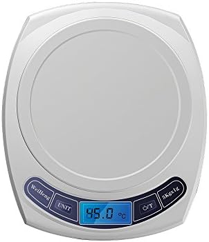 Home Multifunction Digital Kitchen Food Scale Measuring Tool with LCD Display White