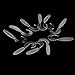 MEXUD-New Soft Fishing Lure Glow Night Tackle Wobbler Jigging Bait Worm Shrimp 10Pcs