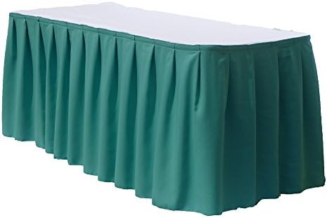 Table Skirts (Acqua Blue, 21') By Florida Tablecloth Factory