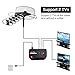 TV Antenna - Mesqool Amplified Outdoor Digital HDTV Antenna 150 Mile Range Motorized 360 Degree Rotation Wireless Remote Control for 2 TVs Support, UHF/VHF 4K 1080P Channels Reception, 40ft Coax Cable
