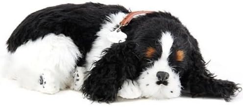Precious Petzzz Lifelike Breathing Huggable Cute Puppy Dog Cat Birthday Gift UK by Lizzy® (Cocker Spaniel)