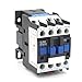Baomain 3-Pole AC Contactor CJX2-1810 – 110VAC Coil, 3NO+1NO Auxiliary, 660V 3-Phase, DIN Rail Mount