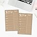 Hadley Designs Rustic Weekly Meal Planning Calendar Grocery Shopping List Magnetic Pad for Fridge, Family Pantry Food Menu Board Organizer, Week Diet Prep Planner Tool, What to Eat Dinner Notepad