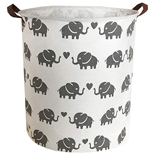 Sanjiaofen Baby Laundry Basket,Elephant Laundry Hamper,Waterproof Kids