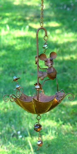 Amazon Com Zaer Ltd Hanging Umbrella Bird Feeder Decorations
