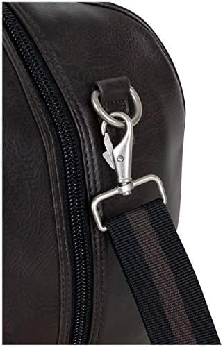 Ben Sherman 20" Vegan Leather Travel Duffel Bag Top Zip Weekender Carry-On Duffle Luggage, Brown 5 Ben Sherman 20" Vegan Leather Travel Duffel Bag Top Zip Weekender Carry-On Duffle Luggage, Brown
