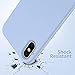 for iPhone X Case, OTOFLY [Silky and Soft Touch Series] Premium Soft Silicone Rubber Full-Body Protective Bumper Case Compatible with Apple iPhone X(ONLY) - Light Blue