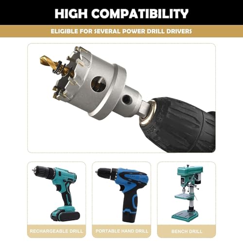 2''(51mm) TCT Hole Saw Kit,Tungsten Carbide Hole Saw Drill Bit with Titanium-Plated photo 12
