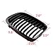 Heart Horse Front Kidney Grills Compatible With B-MW E46 Sedan 320i 325i 325xi 323i 328i 330i 4D 4 Door 1998-2001 Gloss Black
