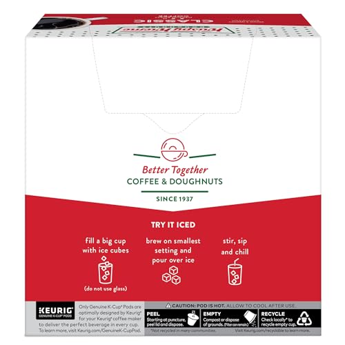 KRISPY KREME CLASSIC, SINGLE-SERVE KEURIG K-CUP PODS, MEDIUM ROAST COFFEE PODS, 32 COUNT