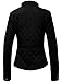 NE PEOPLE Womens Lightweight Quilted Zip Jacket, Small, NEWJ22BLACK