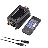 LED Single Color Dimmer, LED Light RF Dimmer Single Color Controller 8A DC12-24V with LED Wireless Remote For 5050 3528 led Strip light Control Dimmable