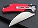Eafengrow EF53 Folding Knife with Pocket Clip,D2 Blade and G10 Handle Ball Bearing and Liner Lock Knife for Outdoor Hunting & Camping (EF53-red)