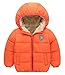 Happy Cherry Boys Girls Hooded Down Jacket Winter Warm Fleece Coat Windproof Zipper Puffer Outerwear 2T-7T