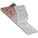 Dual Lock Replacement E-ZPass Mounting Strips, Clear, .5 Inch x 1 Ft Roll - Cut Down to Your Preferred Size