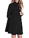 Leadingstar Women's Turtleneck Loose Casual Long Sleeve A-Swing T Shirt Dress
