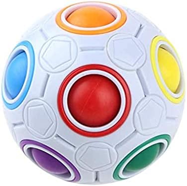 thumbnail image 2 of Magic Rainbow Fidget Ball – Speed Cube Brain Teaser Stress Relief Toy For All Ages 2 of 6