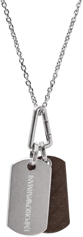 Pendentif en Acier inoxydable argenté pour Homme EGS3133040, Taille Unique, Acier inoxydable, Pas UNE Pierre précieuse, Taille Unique, Acier inoxydable, Pas de gemme