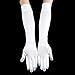 qnprt 1920s Opera Satin Long Gloves 19.5